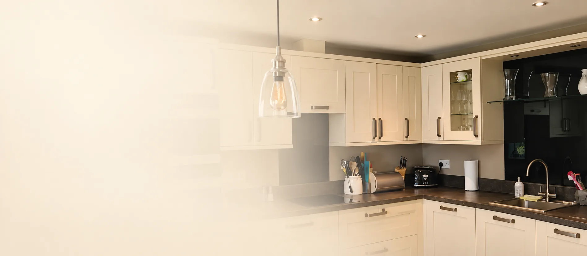 A freshly cleaned kitchen